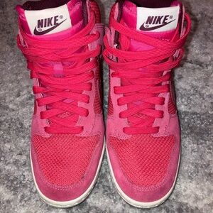 Nike Sky High Dunk Sneakers in Pink